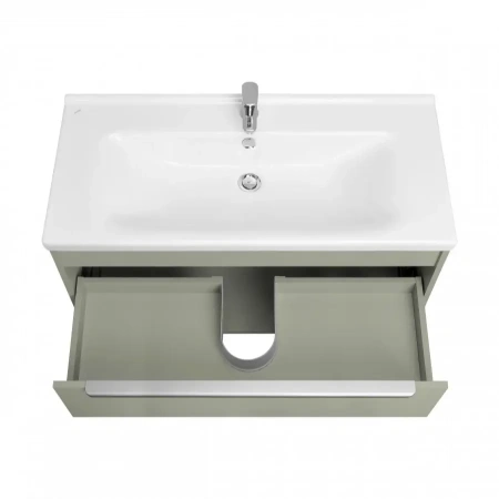 Тумба под раковину Акватон Хоуп 100 1A287401HP9D0 хаки фото