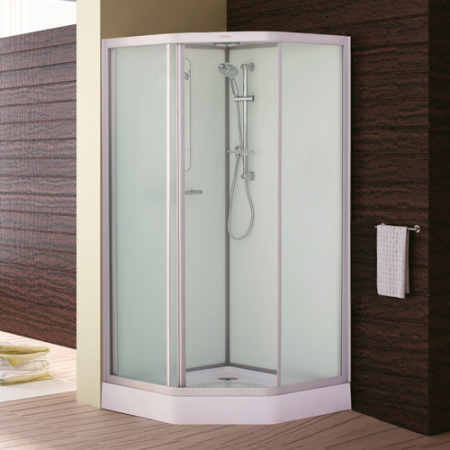 Душевая кабина Esbano ES-90PR ESKB90PR (со стеклянной крышей) 90х90 фото
