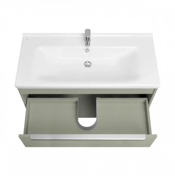 Тумба под раковину Акватон Хоуп 100 1A287401HP9D0 хаки фото