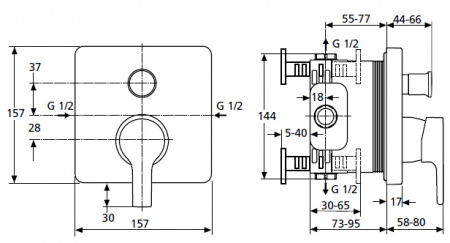 Смеситель для ванны и душа Ideal Standard Active B8652AA фото