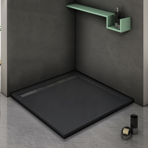 Поддон для душа Weltwasser Stone BL WW TRS 100 STONE-BL 100x100 фото