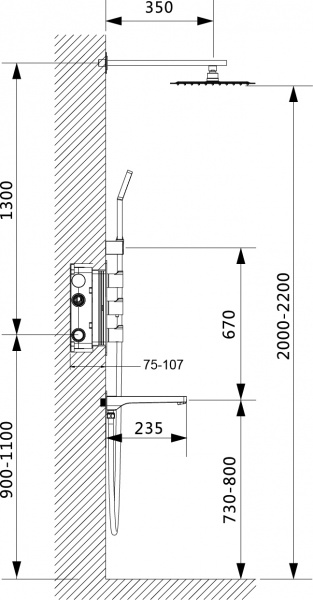 Душевая система скрытого монтажа Timo Petruma SX-5049/00SM фото