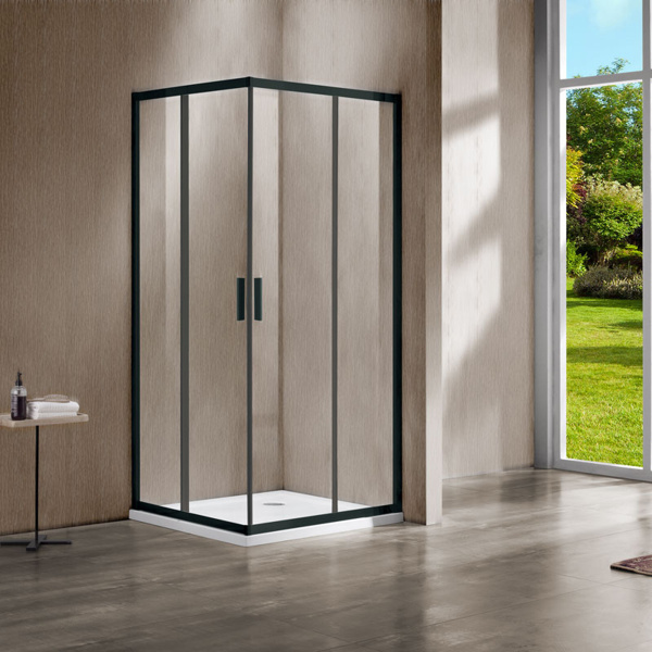Душевой уголок Vincea Garda VSS-1G9010CLB 100x90 черный фото
