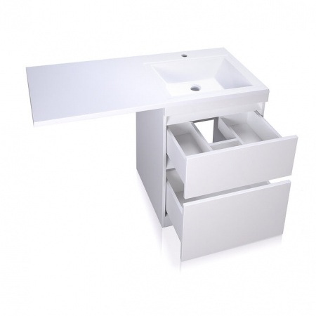 Тумба под раковину Style Line Даллас 120 Люкс Plus белая фото