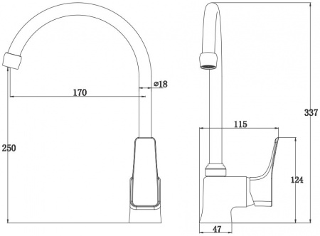 Смеситель для кухни Kaiser Clever 76044 фото