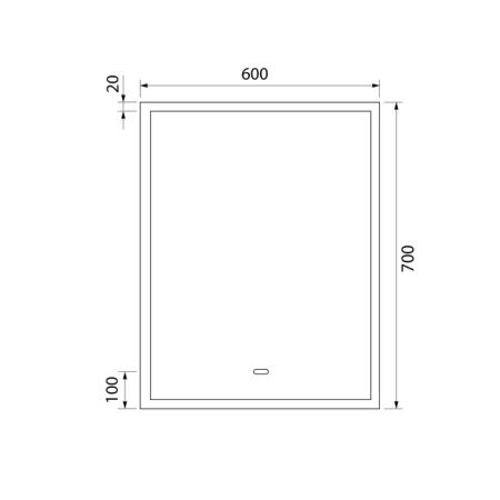 Зеркало с подсветкой и термообогревом Iddis Slide SLI6000i98 60x70 фото