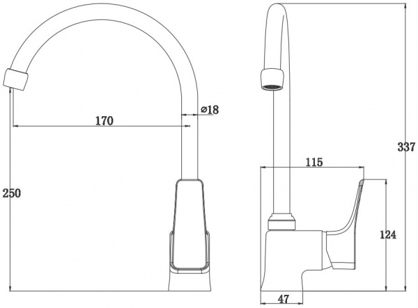 Смеситель для кухни Kaiser Clever 76044 фото