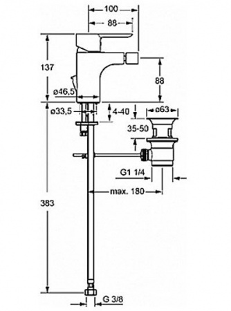 Смеситель для биде Hansa Ligna 06063203 фото