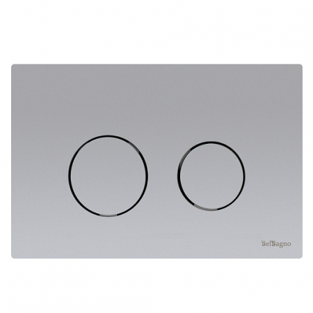 Смывная клавиша BelBagno Twin BB-P57110 матовый хром фото