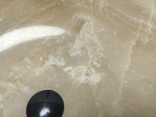 Накладная раковина из оникса Bowl Yellow Big BO-01097 (50*50*15см) фото