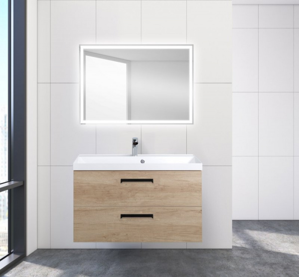 Тумба под раковину Belbagno Aurora AURORA-900-2C-SO-RNN Rovere Nebrasca Nature фото
