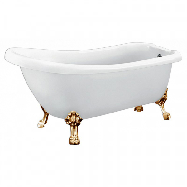 Акриловая ванна BelBagno BB20-ORO 170х73 на ножках фото