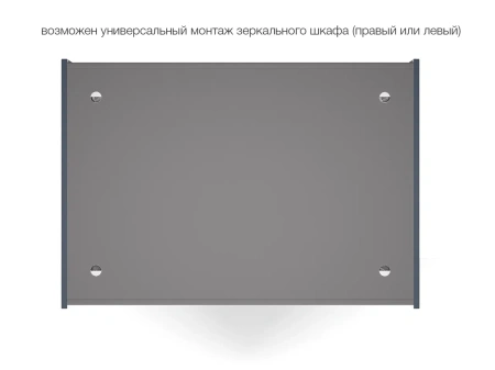 Зеркальный шкаф Style Line Лима 100 ЛС-00002343 графит фото