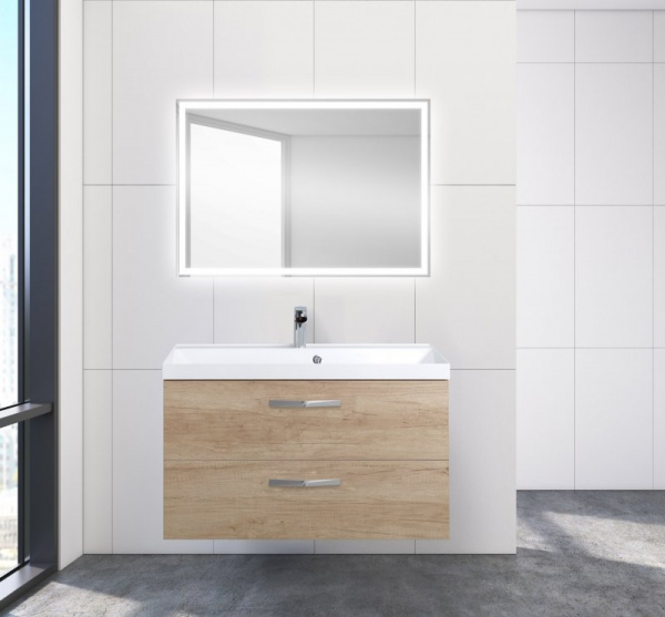 Тумба под раковину Belbagno Aurora AURORA-900-2C-SO-RNN Rovere Nebrasca Nature фото