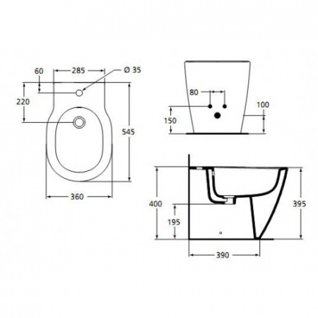Биде напольное Ideal Standard Connect E799501 фото