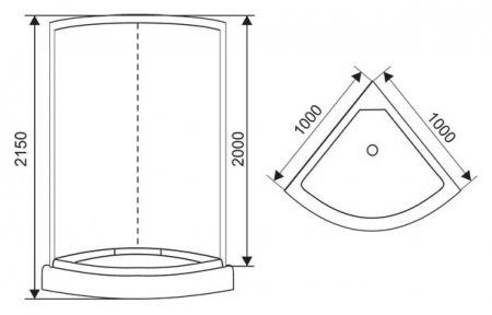 Душевая кабина Arcus AS-122 100x100 фото