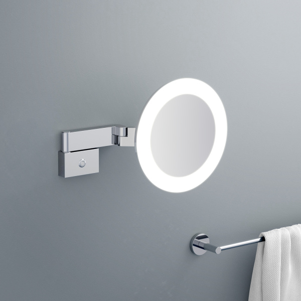 Зеркало с подсветкой и 5 кратным увеличением Timo Petruma 15276/00 хром фото