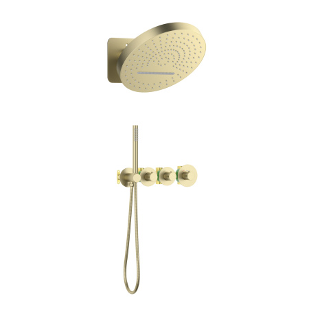 Душевая система скрытого монтажа Timo Saona SX-2329/17SM матовое золото фото
