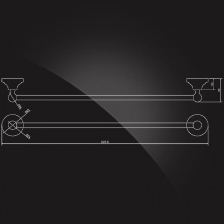 Полотенцедержатель Elghansa Carrington CRG-215 50 см фото