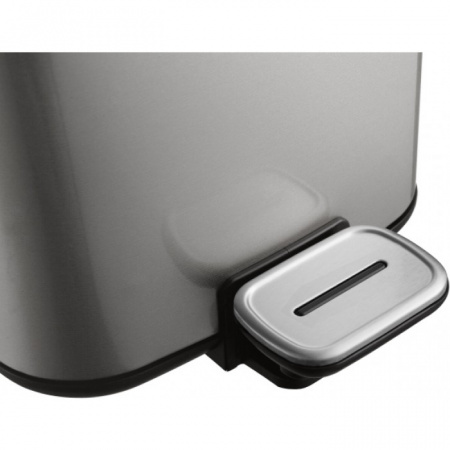 Мусорное ведро для ванной с педалью WeltWasser WW MILA MT 12L матовая сталь фото