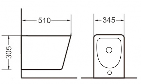 Биде подвесное Timo Soli ТК-304 фото