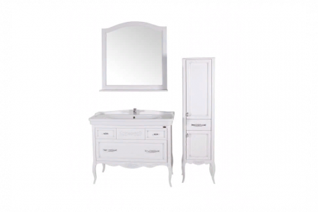 Зеркало ASB Woodline Модерн 105 11231 белое фото