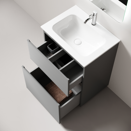 Тумба под раковину Sancos Folk Floor FL60FES Ergraut soft фото