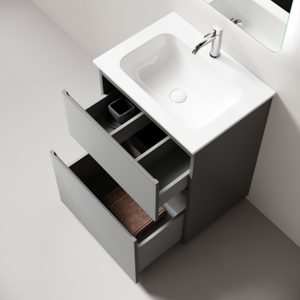 Тумба под раковину Sancos Folk Floor FL60FES Ergraut soft фото