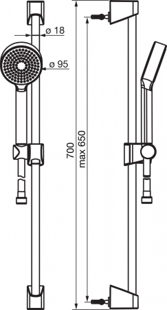 Душевой гарнитур Oras Apollo 547 фото