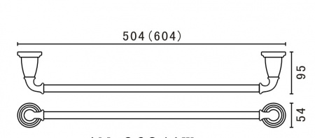 Полотенцедержатель Art&Max Bianchi AM-E-2609-Br бронза фото