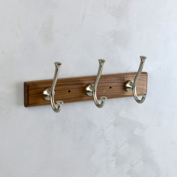 Планка с тремя крючками Bronze de Luxe Forest 10708C матовый хром фото