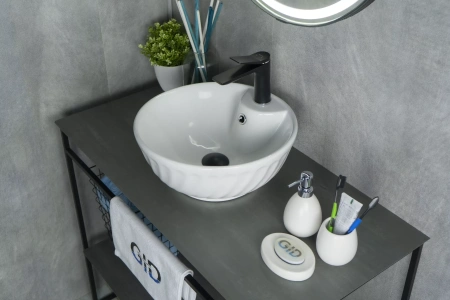 Накладная раковина GID 9074 41х41 фото