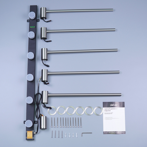 Электрический полотенцесушитель Abber Charme AH4005BST сталь брашированная фото