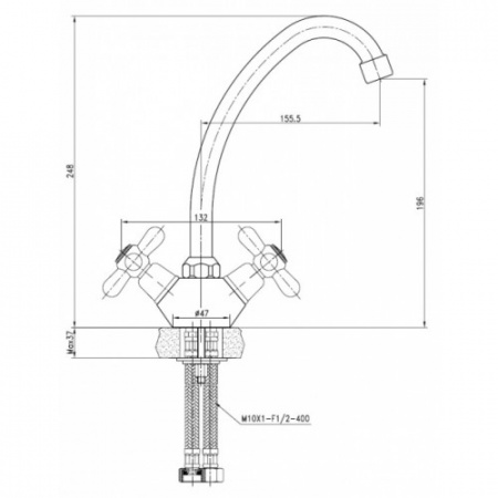 Смеситель для кухни Kaiser Carlson 11022 фото