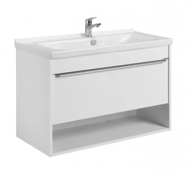 Тумба под раковину Акватон Хоуп 100 1A287401HP2B0 белая матовая фото