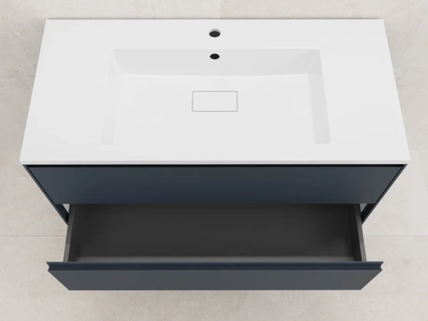 Тумба подвесная под раковину Style Line Лима 100 ЛС-00002353 графит фото