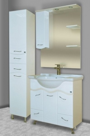 Тумба под раковину Bellezza Мари-75 белая фото