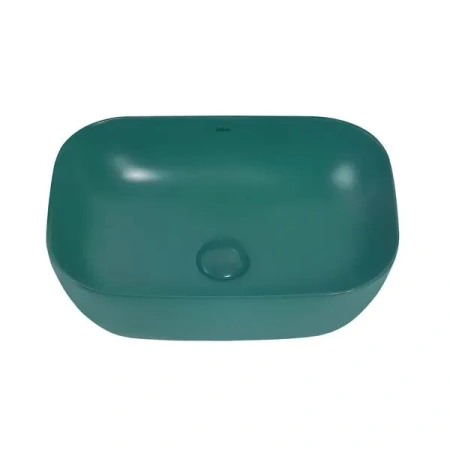 Накладная раковина Abber Rechteck AC2200MBG 46x32 зеленая матовая фото