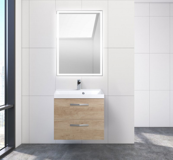 Тумба под раковину BelBagno Aurora 60 AURORA-600-2C-SO-RNN дуб натуральный фото