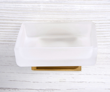 Мыльница настенная WasserKRAFT Sauer K-7929 глянцевое золото фото