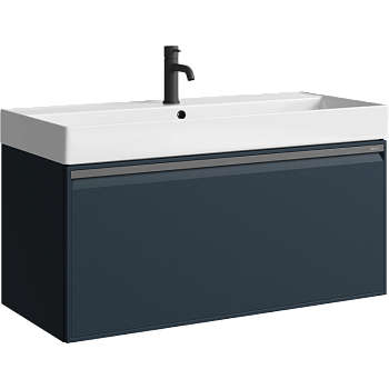 Тумба под раковину Aqwella Pure 100 PUR0110GRM серая фото