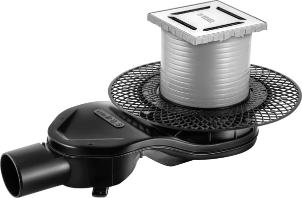 Душевой трап Berges Wasserhaus Platz Norma 091158 10x10 см, хром фото