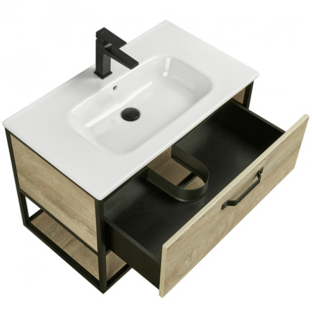 Тумба под раковину Акватон Лофт 80 1A242401LTDU0 дуб эндгрейн фото