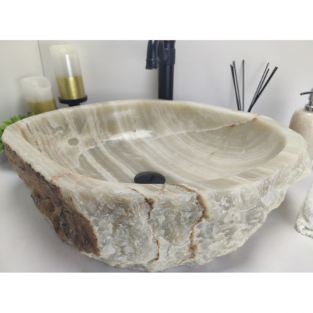 Накладная раковина из оникса Indo Erozy Green EO-00232 фото