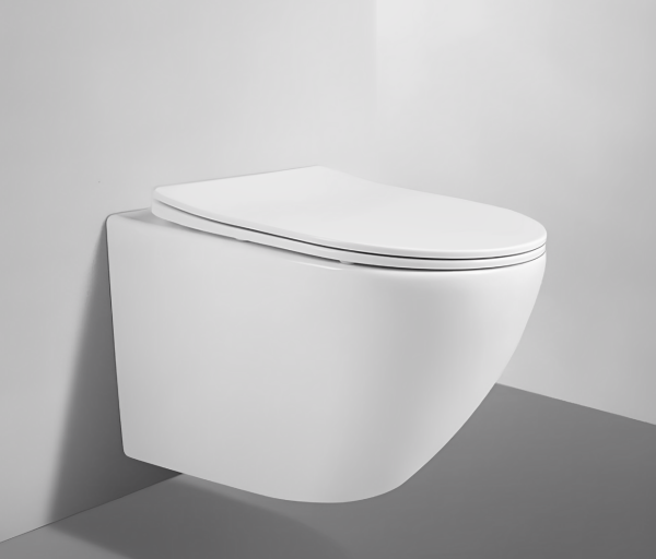 Унитаз подвесной безободковый Cerutti SPA Sella Aria CT9161 с сиденьем, белый матовый фото