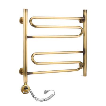 Полотенцесушитель электрический Domoterm Офелия П6 (500х500) (бронза) левый фото