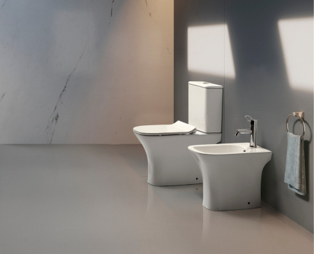 Унитаз напольный Cerutti SPA Vittore CT9240 с сиденьем, белый матовый фото
