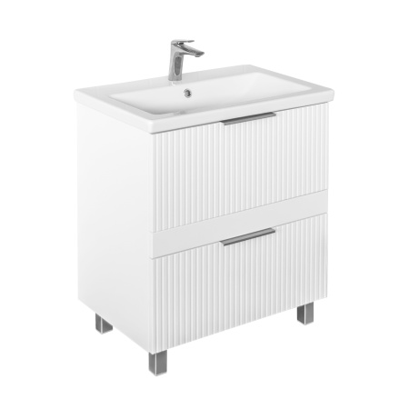 Тумба с раковиной Comforty Лима 70Н2 00-00019211 белая матовая фото
