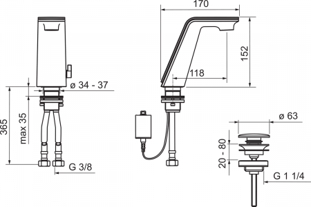 Смеситель для раковины Oras Alessi Sense 8710F фото