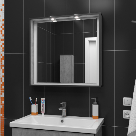 Зеркало с подсветкой Kaksa Verona 004625 серый фото